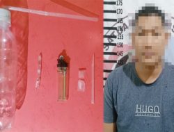Asyik Konsumsi Narkotika di Kebun, Pria Asal Lingai Ditangkap Polres Tulang Bawang