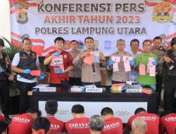 Polres Lampung Utara Ungkap 849 Kasus Kejahatan Gangguan Kamtibmas