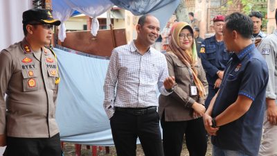 Kapolres Lampung Barat Pimpin Langsung Pengamanan PSU  di Tps 04 Pekon Giham