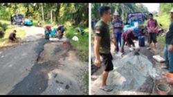 Pemerintah Kampung Jukuh Kemuning Bersama Warga Laksanakan Gotong Royong